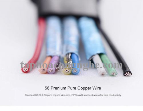 Ugreen 10853 0.5M màu Đen Cáp USB 3.0 sang MICRO USB 3.0 cho ổ cứng dáng dẹt US130 30010853